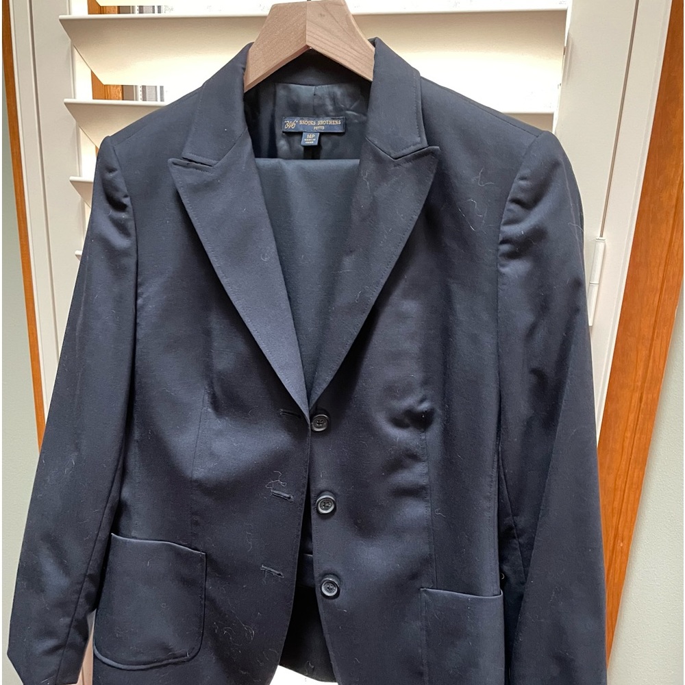 Brooks Brothers Dark Blue Size 14 P
